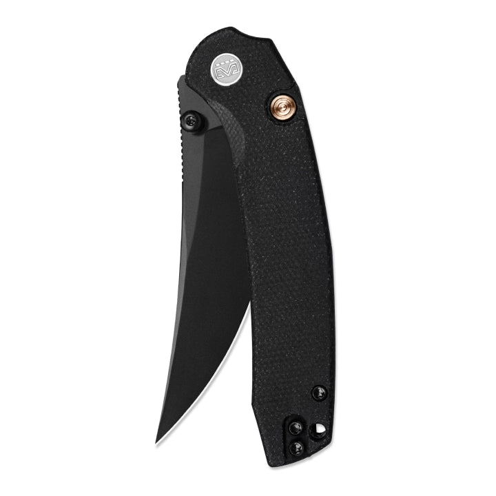 Miguron Raptor 19C27 Black PVD Folding Knife – Black Micarta MGR833BK