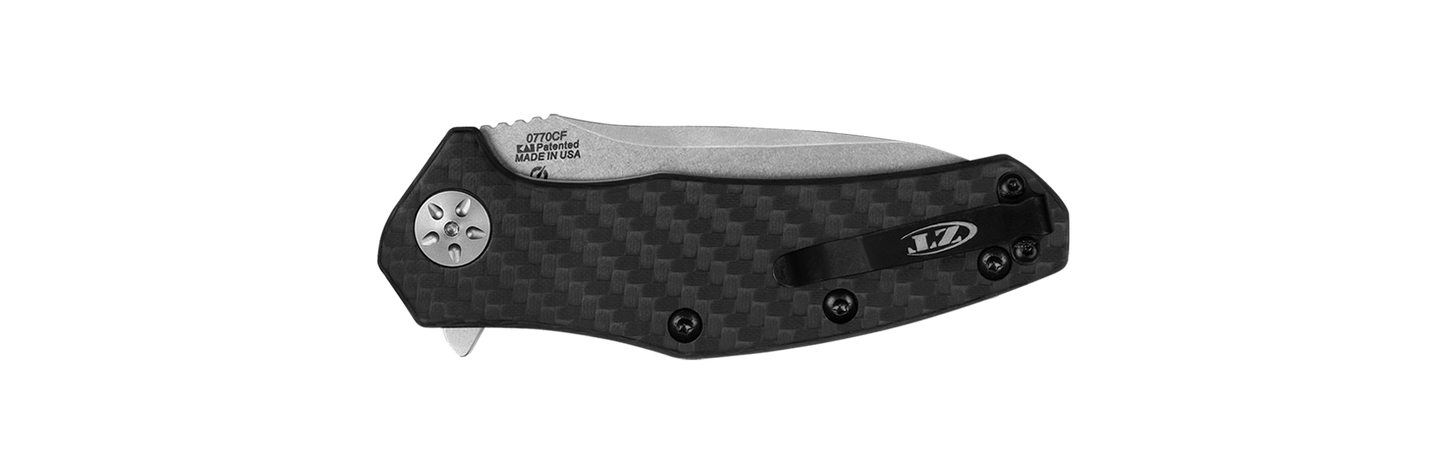 Zero Tolerance 0770CF Assisted Opening Knife Carbon Fiber 3.25" SW Blade