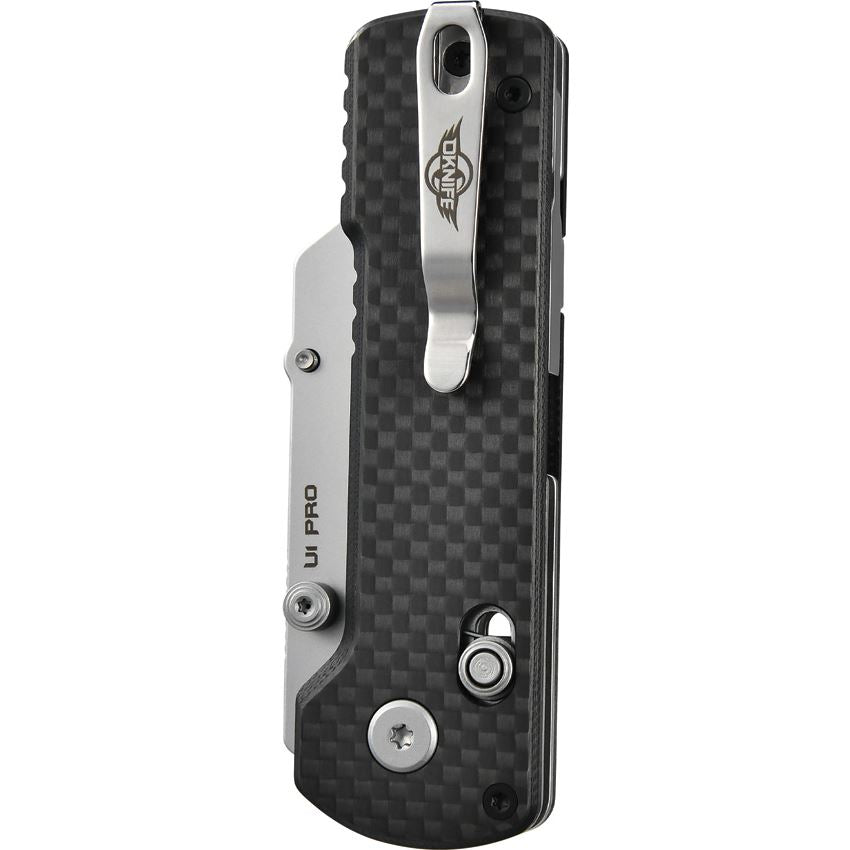 Oknife Otacle U1 Pro Carbon Steel Rail Lock Knife Black OKNU1PROCFO
