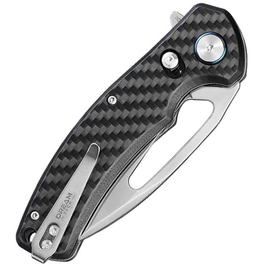 Dreamtech 3444CF D2 Carbon Fiber Axis Lock Folding Knife DTK3444CF