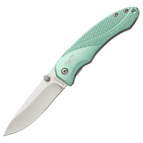 Browning Allure green aluminum alloy scales 2.91"blade   3220360B