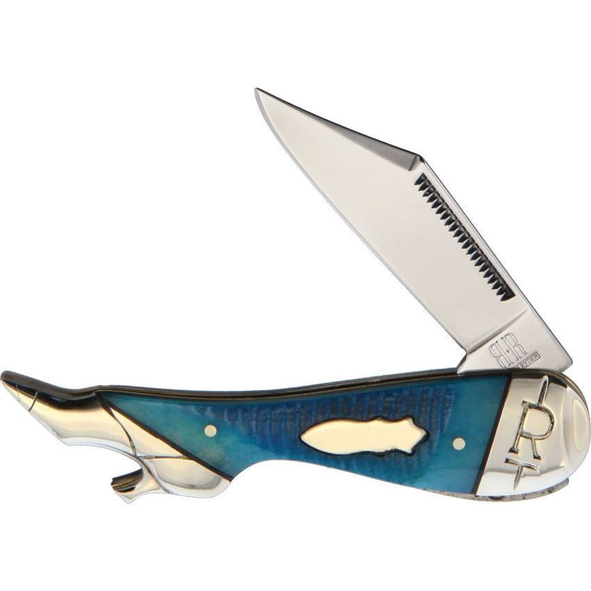 Rough Rider 2122 Black and Blue Leg Knife