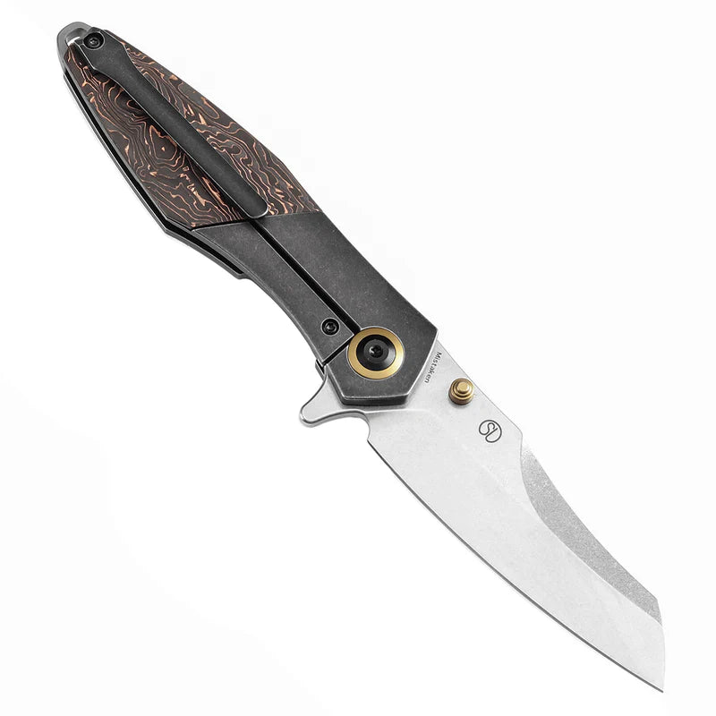KANSEPT Mistaken Thumb Stud Flipper Blackwash Titanium Copper Carbon Fiber K1053A1