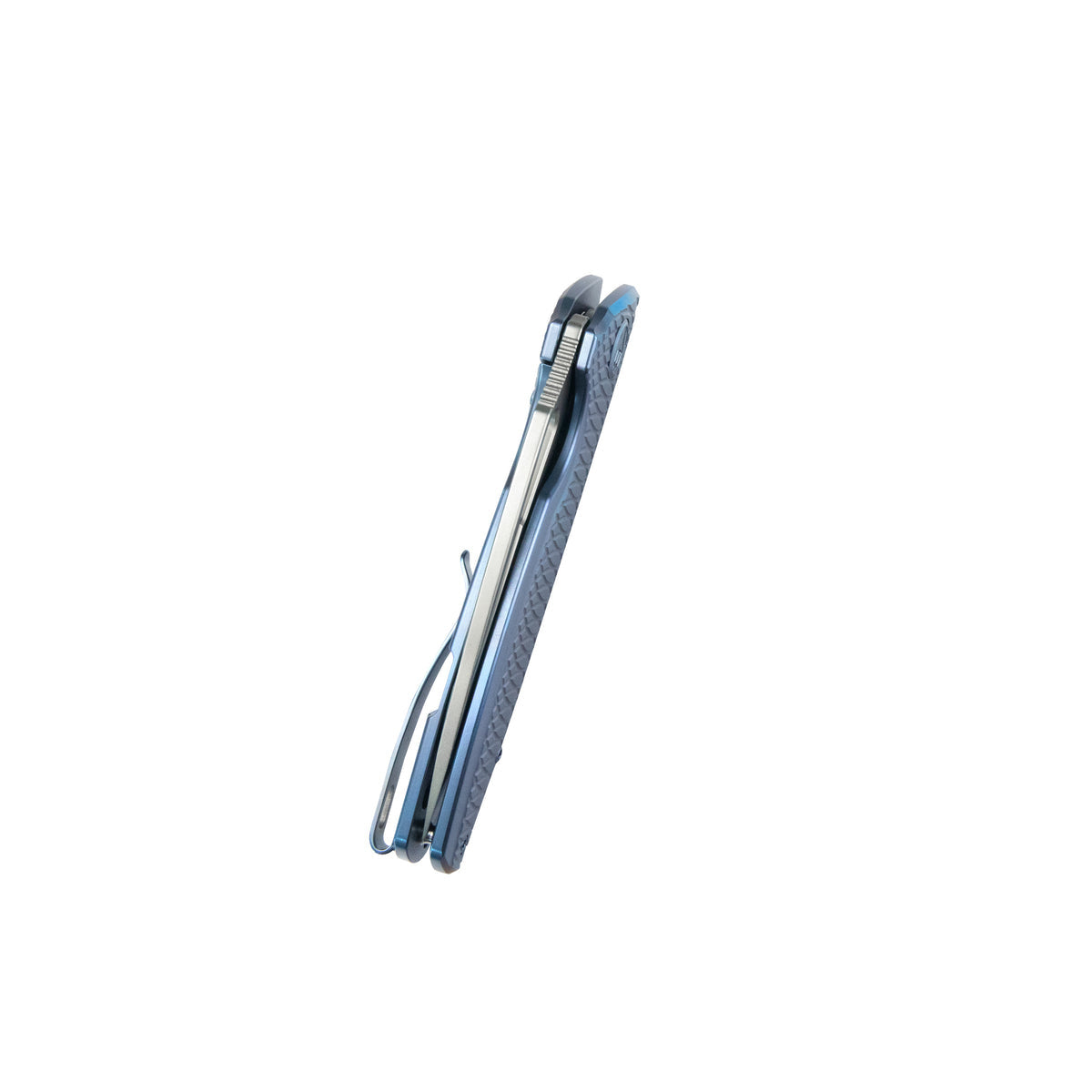Kubey Tityus Folding Knife – Blue Pattern Titanium Handle 14C28N EDC Knife KB360F