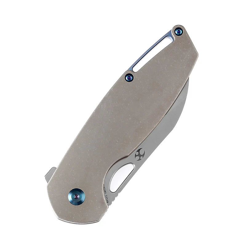 KANSEPT Model 6 Knife Stonewashed Bronze Anodized Titanium,CPM-S35VN K1022B5
