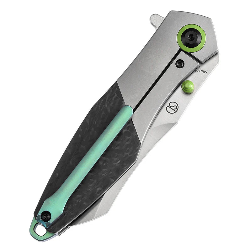 KANSEPT Mistaken Thumb Stud Flipper Titanium & Twill Carbon Fiber, CPM 20CV K1053A2