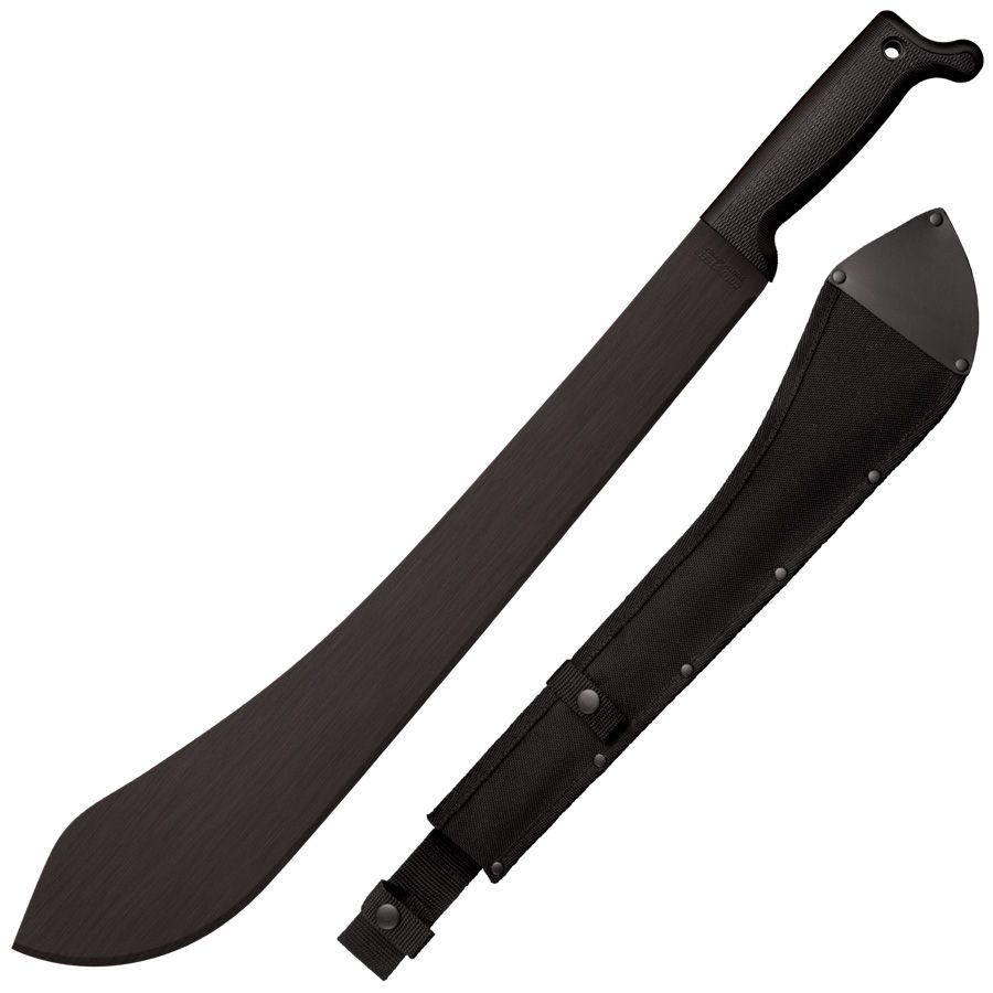 Cold Steel Bolo Machete – 18" 65Mn High Carbon Steel Black Matte Bolo Blade | CS-97LBMS