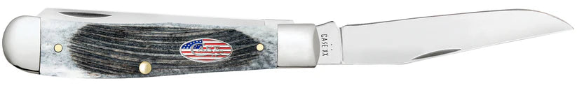 Case® Sawcut Jigged Gray Bone Trapper Knife – Tru-Sharp™ Stainless Steel 53060