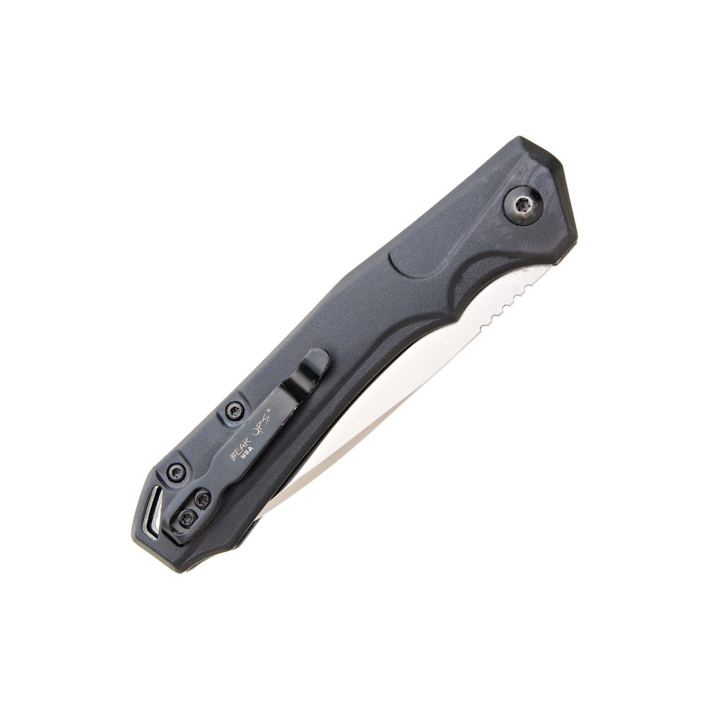 Bear & Son 4 5/8″ Auto Bold Action® XIV w/ Satin S35VN Blade AC-1800-AlBK-S