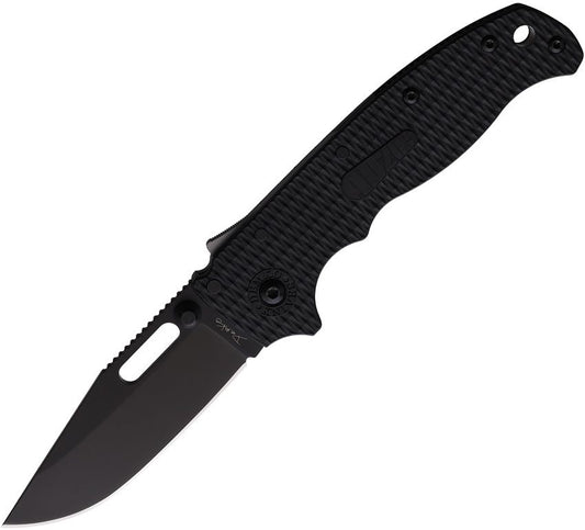 Demko AD20.5 Shark-Lock – D2 DLC Clip Point Blade, Black G10 Handle