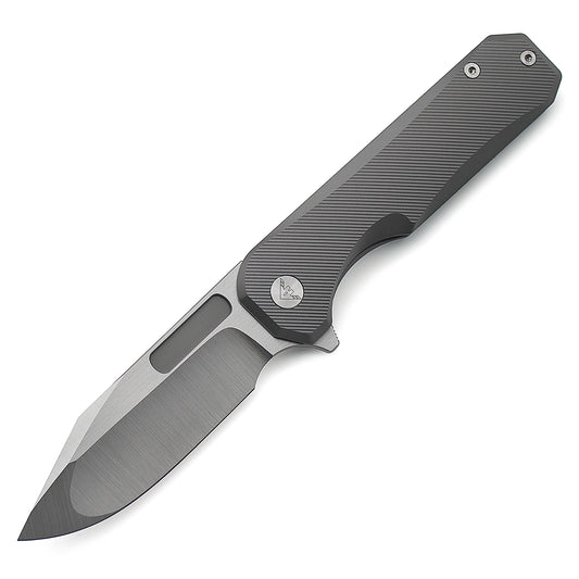 Miguron - Ameight Knives Preyert II  3.75" Hand Hollow Ground Rubbed Satin M390 Blade