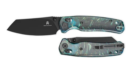 BESTECHMAN CICADA'S WING BMK06R: 3.15" 10Cr15MoV Blade, Resin Scales, B-Lock, Folding Knife