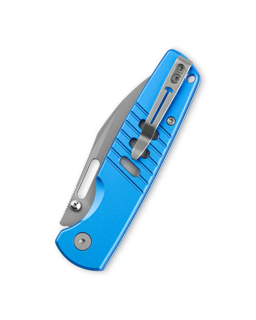 Bestechman Vector BMK15D – Bead-Blast D2 BladeBlue Aluminum Handle Button Lock