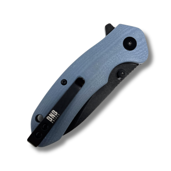 BNB Knives Button Lock Raven BNB2424 Gravity Grey