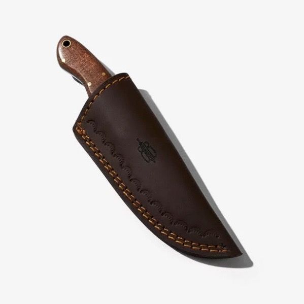 BnB Knives Mini Skinner – 1095 Damascus / Walnut Wood bnb15252