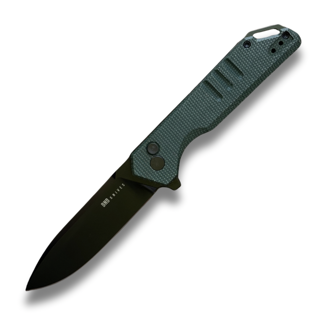 BnB Knives OD Palisade – D2 Steel / Canvas Micarta BNB8908P