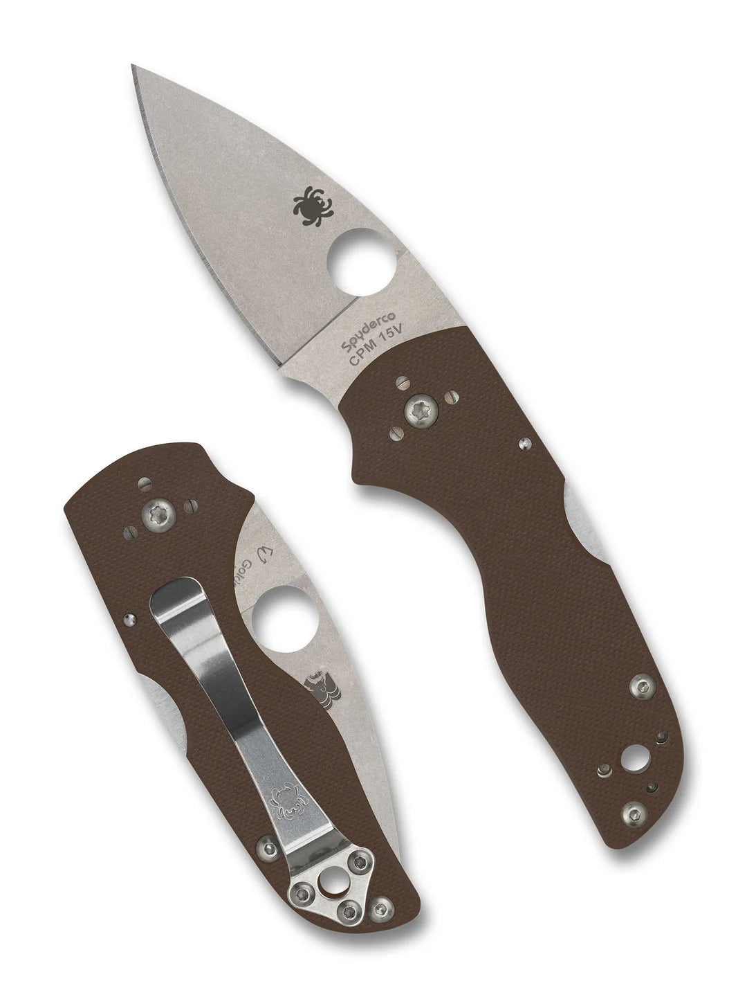 Spyderco Lil' Native® Mid Back Lock Brown G-10 CPM® 15V® Sprint Run® C230MBGPBN15V
