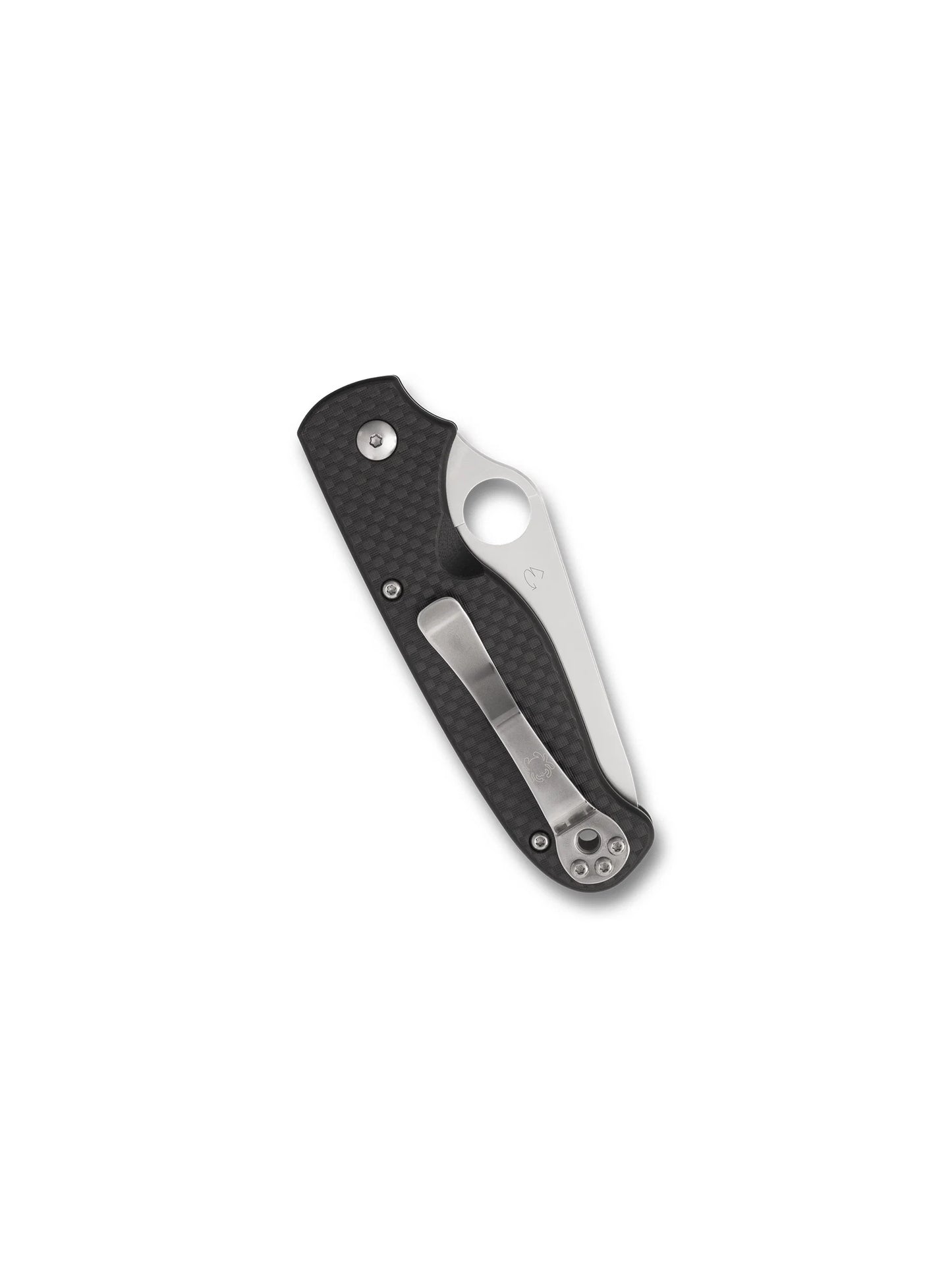 Spyderco ButtonUp™ Carbon Fiber Folding Knife – 3.27" 8Cr13MoV Full-Flat Blade, Carbon Fiber/G-10 Laminate Handle | C275CFPS