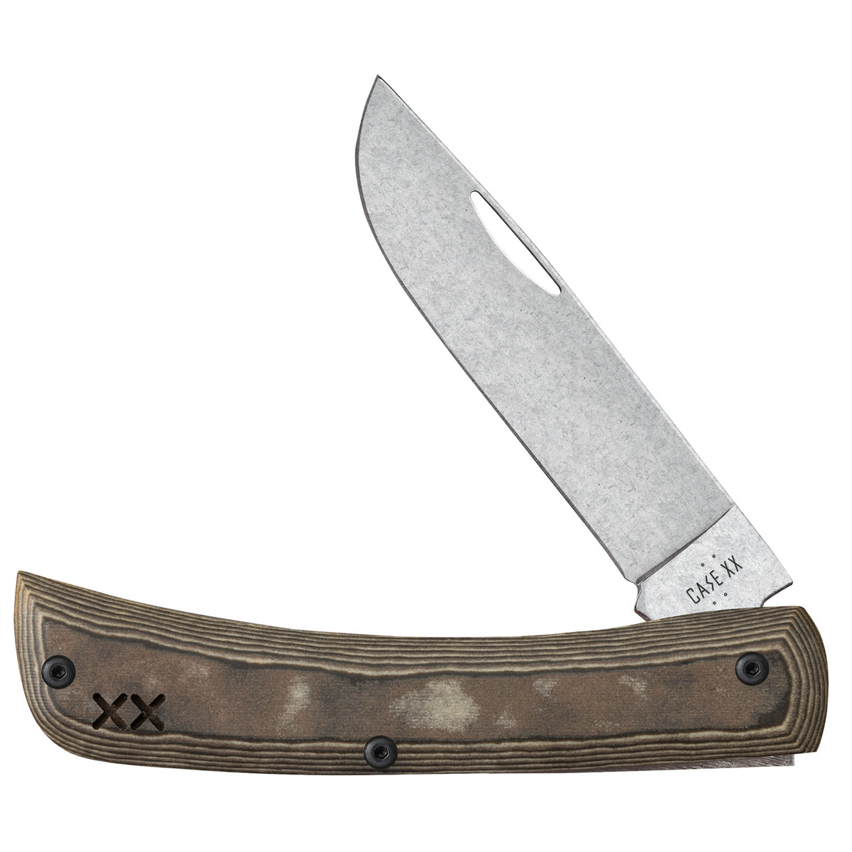 Case Crossroads Smooth Maple Barlow Pocket Knife 2.5" Clip Point Blade 66388