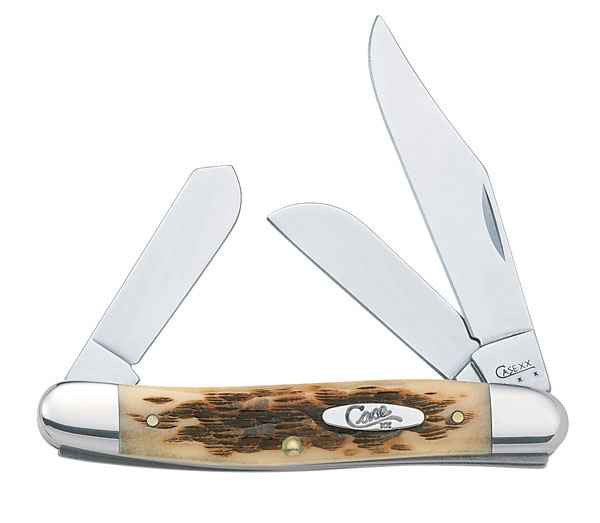 Case XX™ Jigged Amber Bone Stockman Stainless Pocket Knife 00128