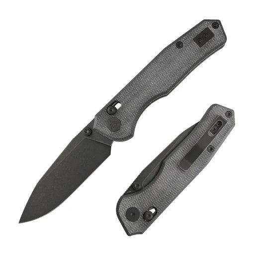 CMB Explorer CMB-18B 14C28N Axis Lock Knife Micarta Handle PVD Stonewash Finish