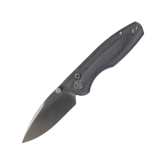 CMB Predator V3 Folding Knife Black Micarta 14C28N Plain Edge Satin Finish CMB-19C