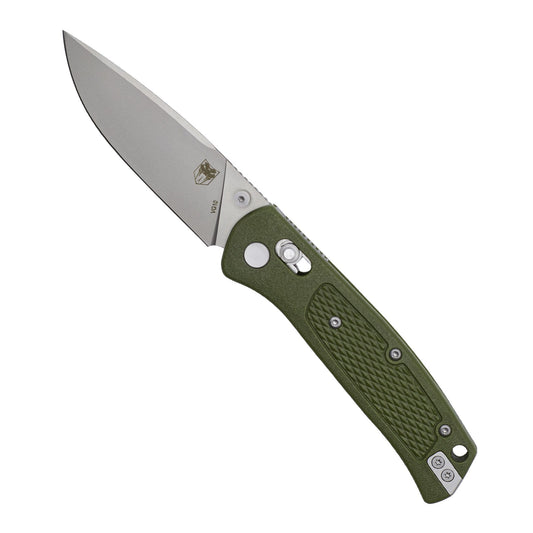 CobraTec Knives EDC Scout OD Green Bar Lock, 3.125" VG-10 drop point Blade