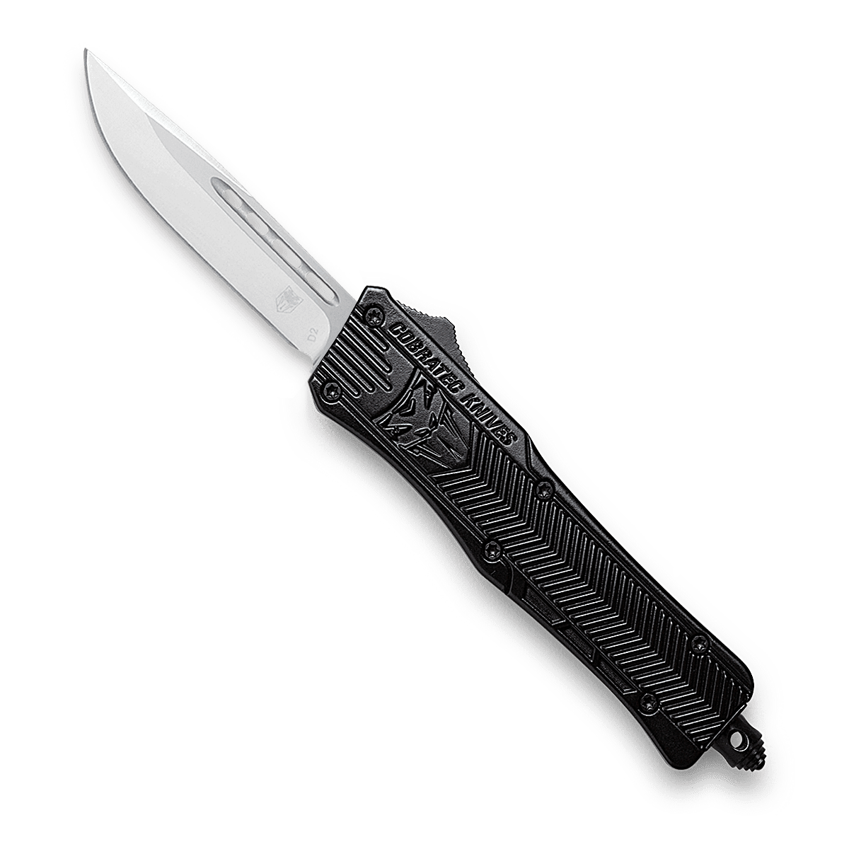 CobraTec Small CTK-1 Black – Dual Action OTF Knife