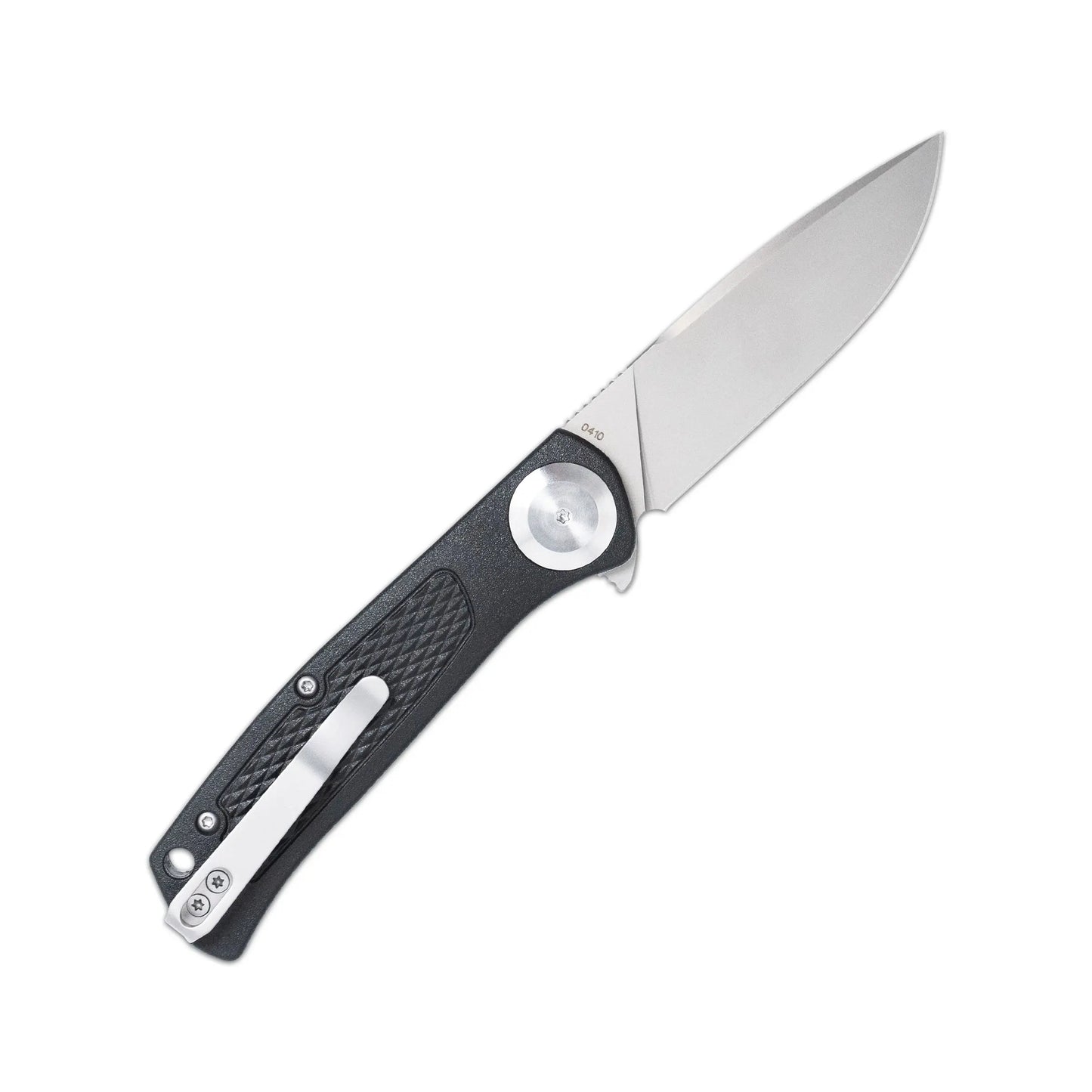 CobraTec EDC Scout Black Button Lock Knife – VG10 Blade with Grivory Scales