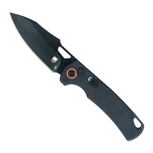 Cobratec Knives Wolverine Black Push Button Automatic