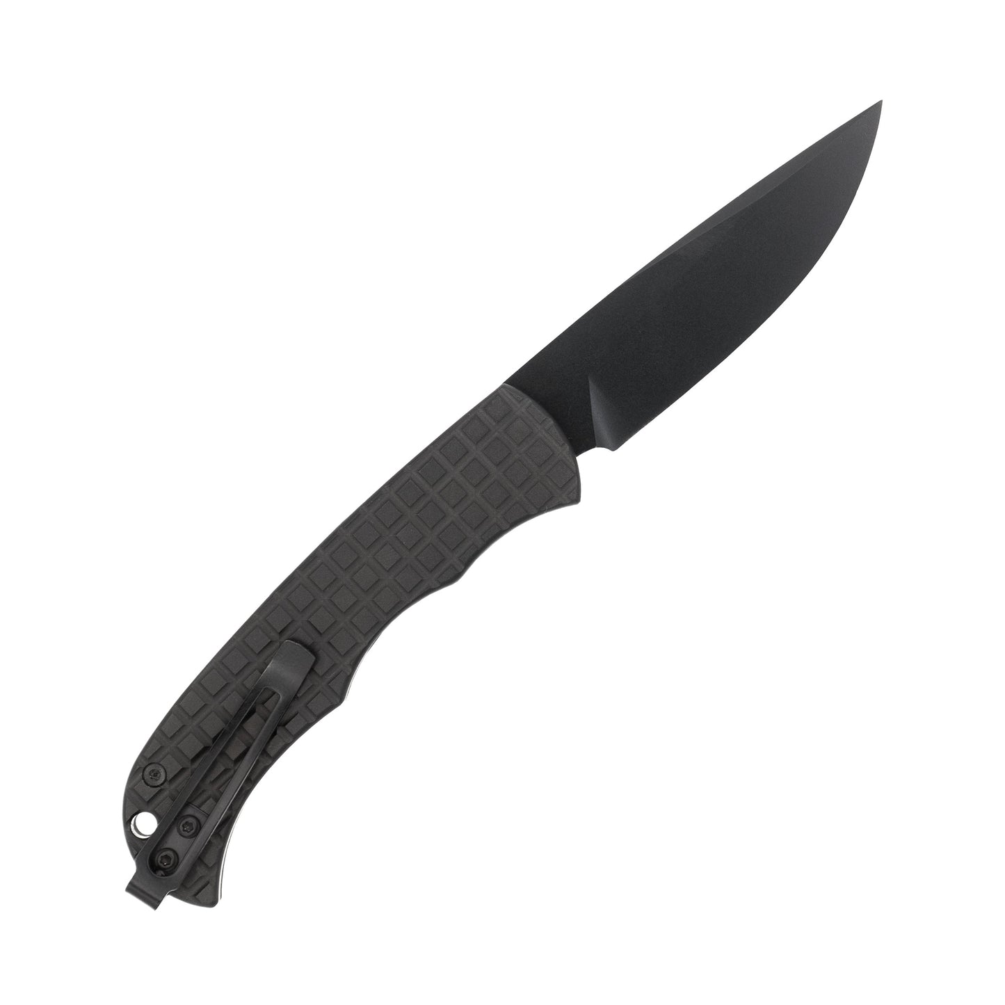 CobraTec Cyclone Black Hidden Release Automatic Knife (Black Titanium D2 Blade) CTCLNHRBLK