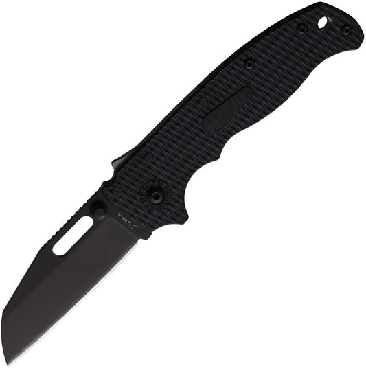 Demko AD20.5 Shark-Lock DLC Wharncliffe D2 Blade  Black G10 Handle DEMAD205F25B
