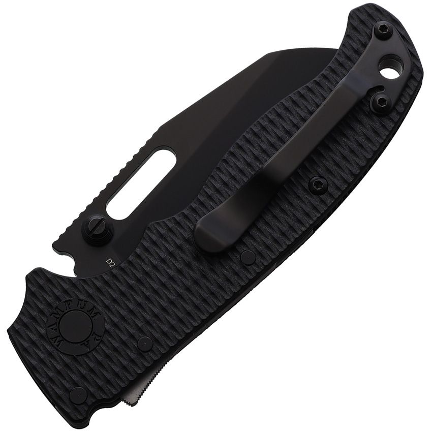 Demko AD20.5 Shark-Lock DLC Wharncliffe D2 Blade Black G10 Handle DEMAD205F25B