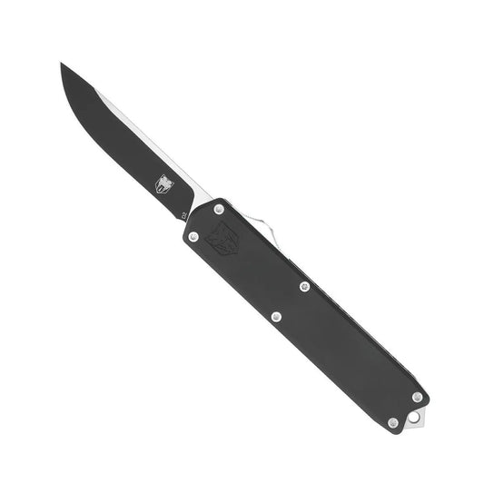 CobraTec Dominator Medium OTF Knife – D2 Blade | CNC Machined Aluminum Handle