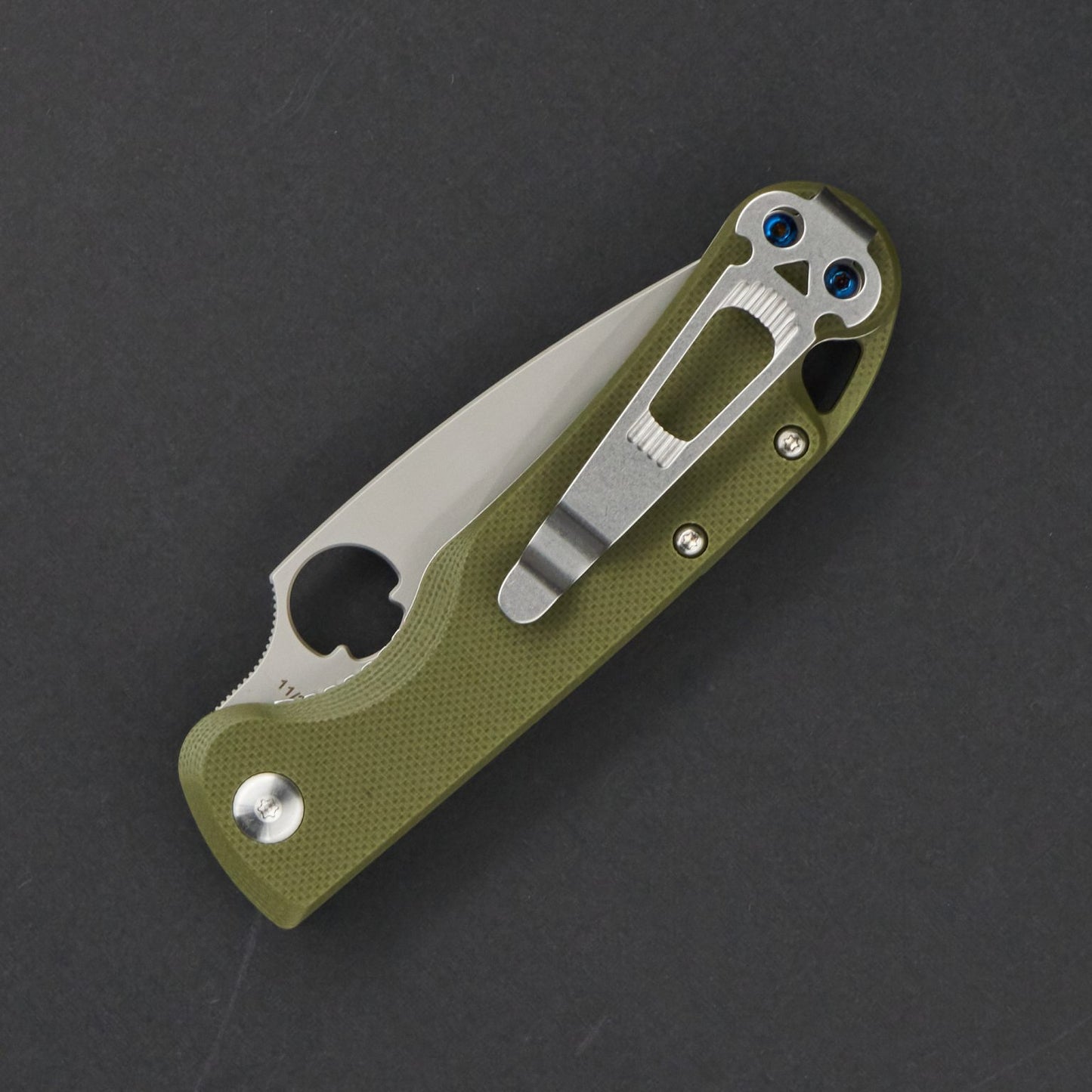 DAGGERR ZHALO MINI Folding Knife 3.35" VG10 Bead Blast Blade Olive G10 Handle EDC FM02-2m-OLBB-VG10