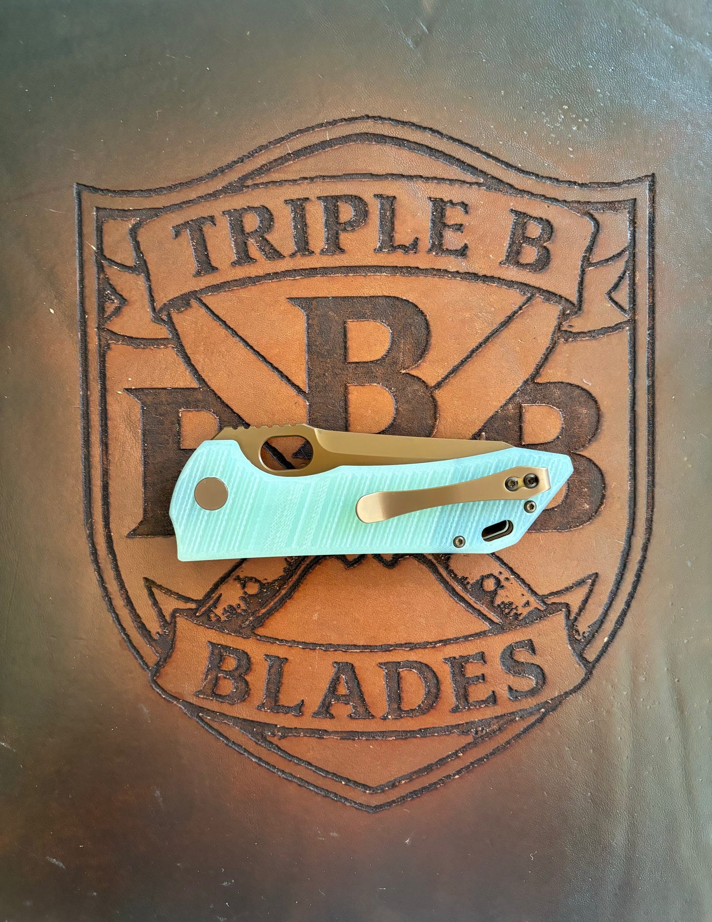 BNB Knives Dune/Jade Vanguard Tanto Folding Pocket Knife | BNB4041T
