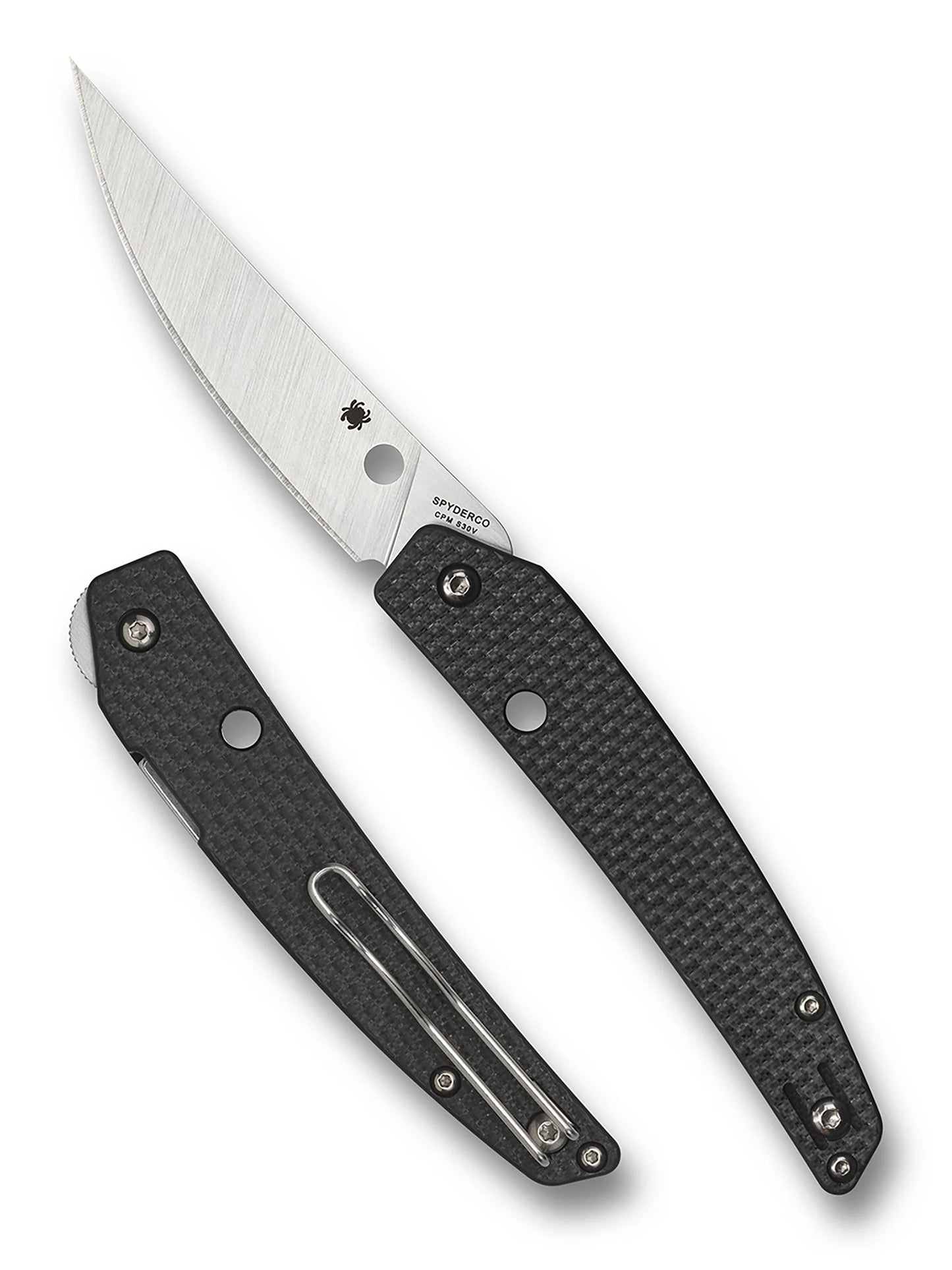 Spyderco Ikuchi C242CFP – 3.26″ CPM‑S30V Satin Blade, Carbon Fiber/G‑10 Handle, Compression Lock