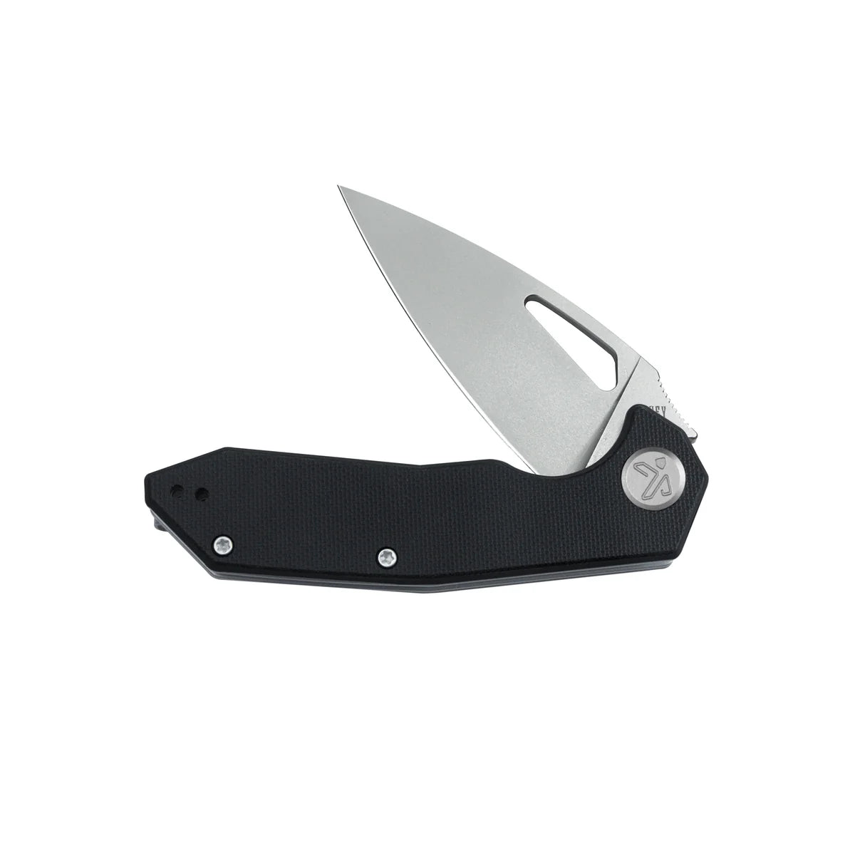 Kubey Coeus Liner Lock Thumb Open  Black G10 Handle 3.11" Stonewash 14C28N KU122U