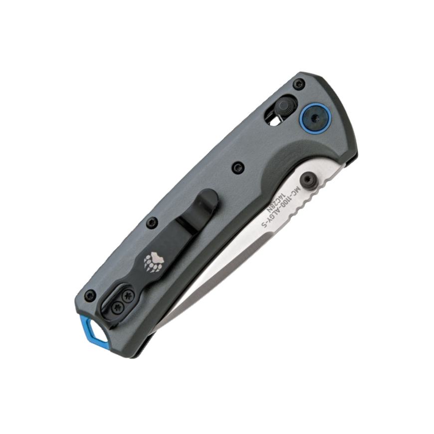 Bear & Son Nekama™ II Drop Point - Gray/Blue MC-1100-ALGY-S