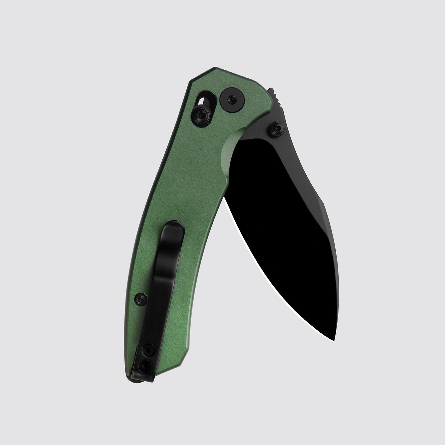 M Miguron Nosar Folding Knife 2.99" D2 Black PVD Blade Green Aluminum Handle EDC MGR820AGN