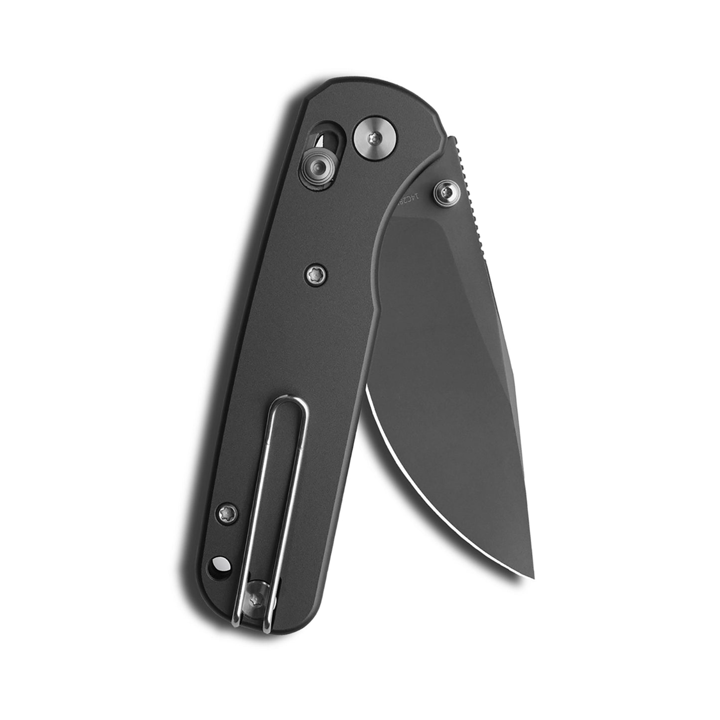 M Miguron Katou Folding Knife 2.97" 14C28N Grey PVD Blade Dark Grey Aluminum Handle EDC MGR824ADG