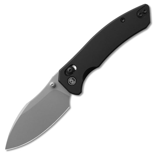Miguron Norsa Folding Knife Black PVD Aluminum Handle D2 Plain Edge  MGR820ABK