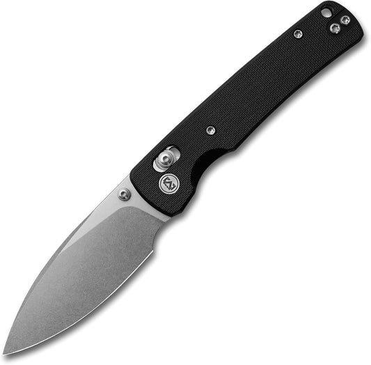 Miguron Vakor Axis Lock Black G10 Handle Stonewashed 14C28N Blade MGR817AWBK