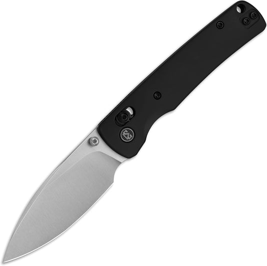Miguron Vakor Black PVD Titanium Handle M390 Drop Point Plain Edge Satin Finish