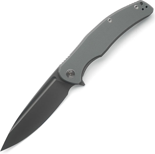 Miguron Velona II  Dark Grey G10 Handle 14C28N Drop Point Plain Black Blade MGR-8003DG