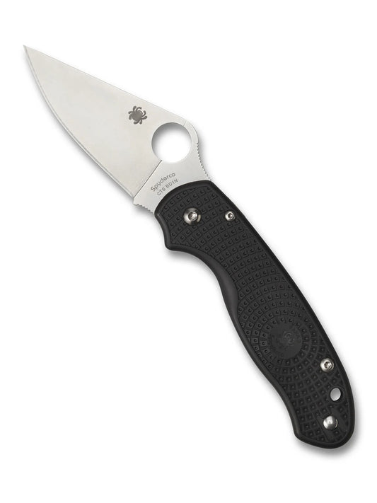 Spyderco Para 3 Lightweight Compression Lock Knife Black FRN 3" Satin Blade C223PBK