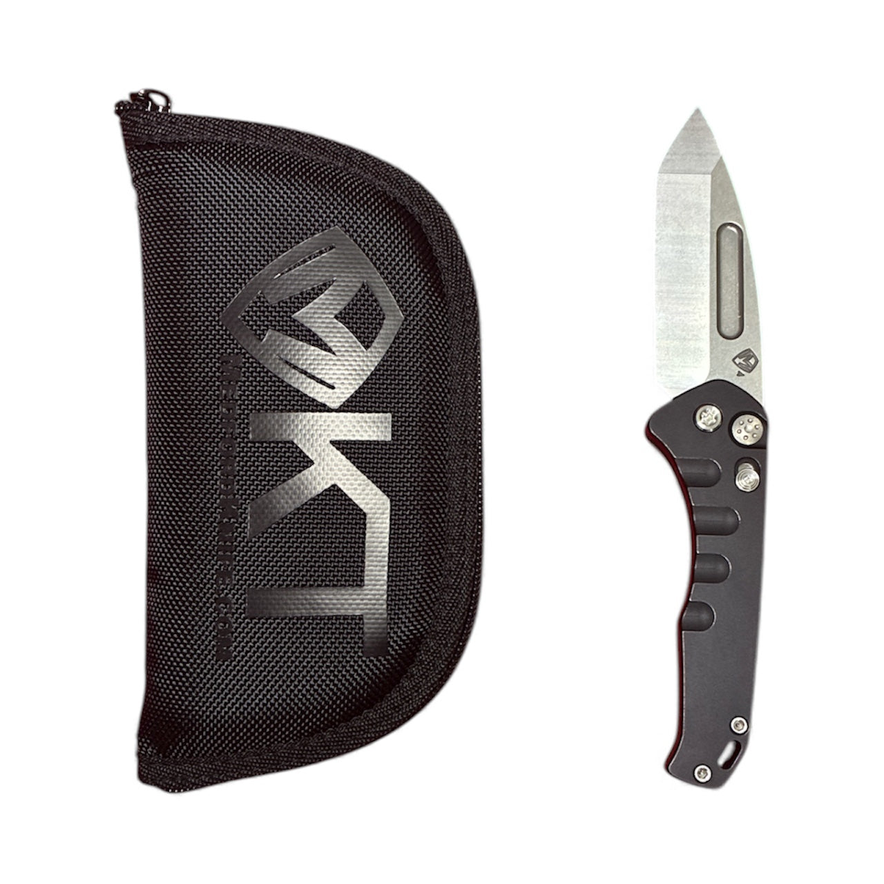 Medford Praetorian Swift Auto S45VN Tumbled Tanto Blade & Black Aluminum Handle