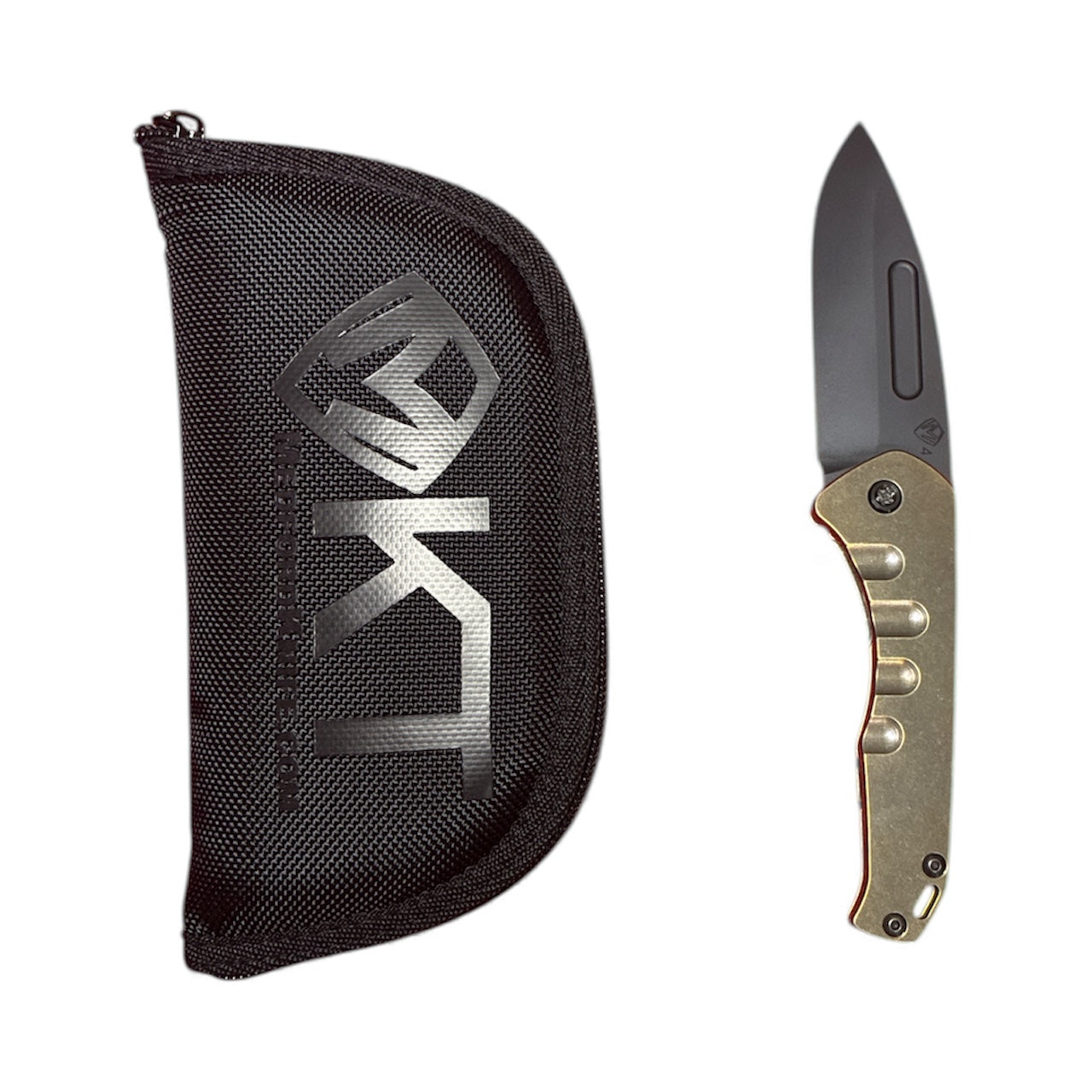 Medford Praetorian Slim – S45VN DLC Drop Point Blade, Bronze Handle & Spring