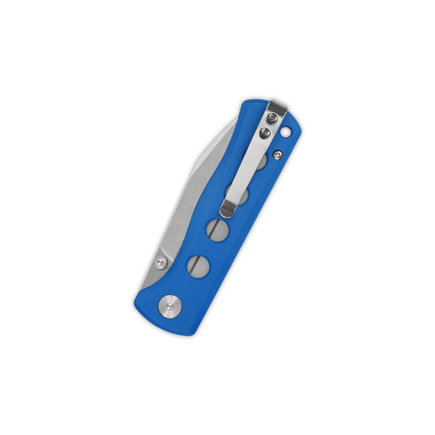 QSP Canary Folder Liner Lock Pocket Knife | 14C28N Spear Point Blade | Blue G10 Handle | QS150-I1