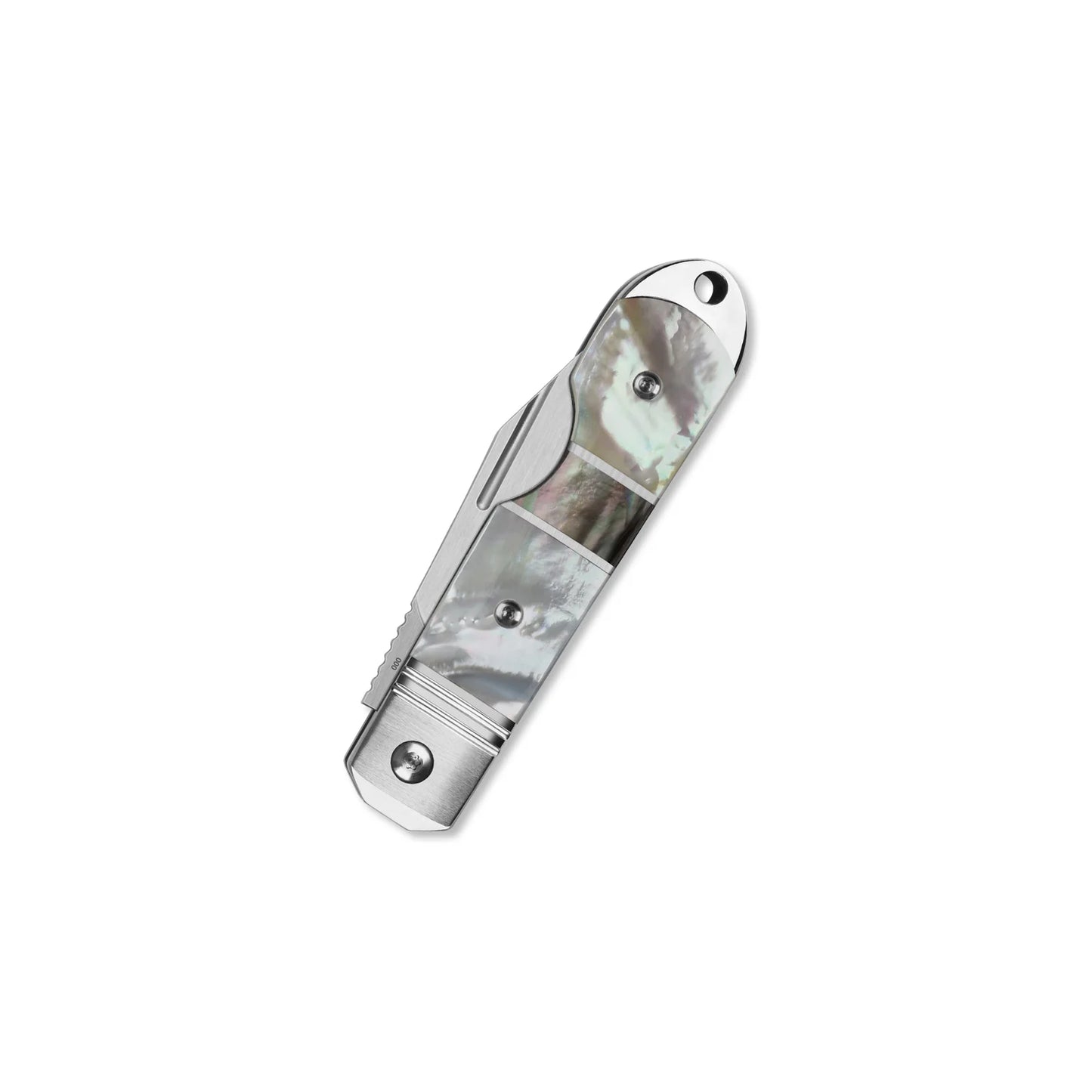 Limited Edition QSP Moray Slip Joint Pocket Knife | Vanax Belt Satin Blade | Solid Mother of Pearl Handle | QS171-C